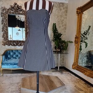 Custom Made dress by Willis Medrano, Size 4, plate black and white dress